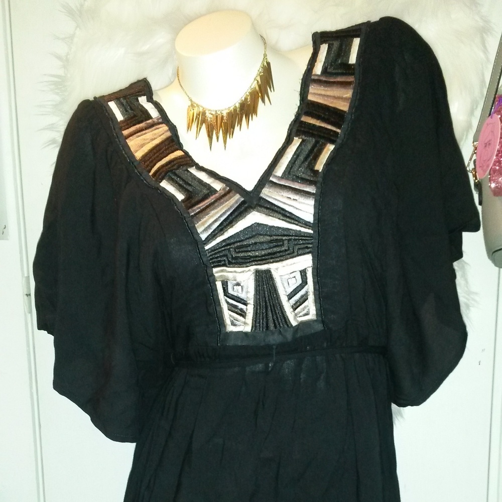 As You Wish Embroidered Swim Cover Up Dress